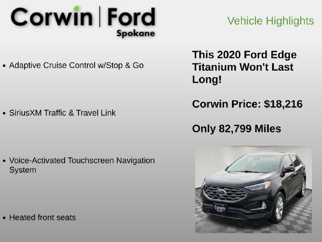 Used 2020 Ford Edge Titanium w/ Equipment Group 301A AWD/4WD image 12