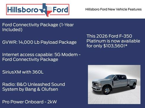 New 2026 Ford F350 Platinum AWD/4WD image 15