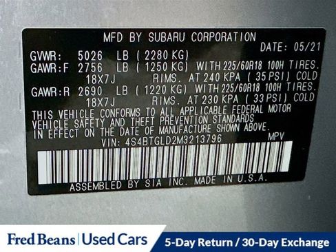 Used 2021 Subaru Outback Onyx Edition XT image 38