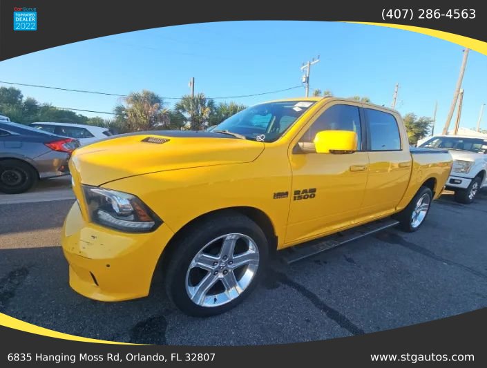 Used 2016 RAM 1500 Sport w/ Stinger Yellow Sport Package RWD image 1