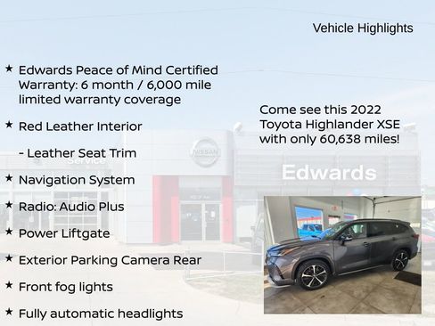 Used 2022 Toyota Highlander XSE AWD/4WD image 11