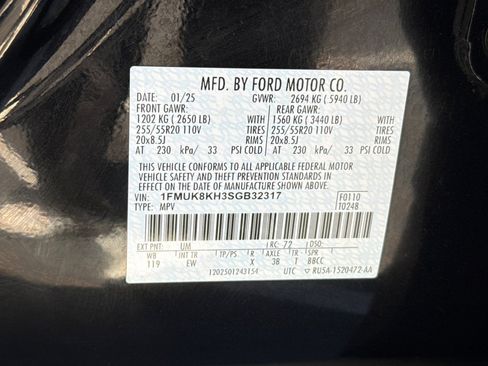 Used 2025 Ford Explorer ST-Line AWD/4WD image 44