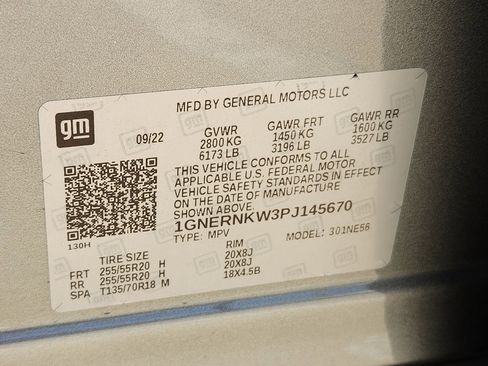 Used 2023 Chevrolet Traverse High Country w/ LPO, Floor Liner Package image 41