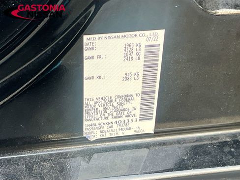 Used 2022 Nissan Altima 2.5 SR w/ Midnight Edition Package image 36