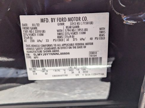 Used 2022 Lincoln Aviator Black Label Grand Touring image 34