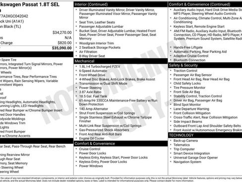 Used 2016 Volkswagen Passat 1.8T SEL Premium image 3