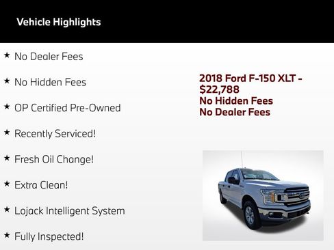 Used 2018 Ford F150 XLT AWD/4WD image 2