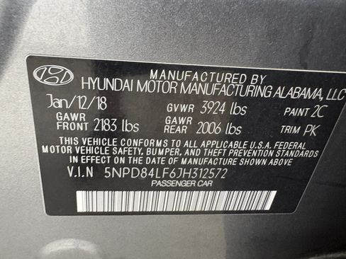 Used 2018 Hyundai Elantra SEL FWD image 23