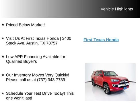Used 2022 Toyota 4Runner Limited AWD/4WD image 9