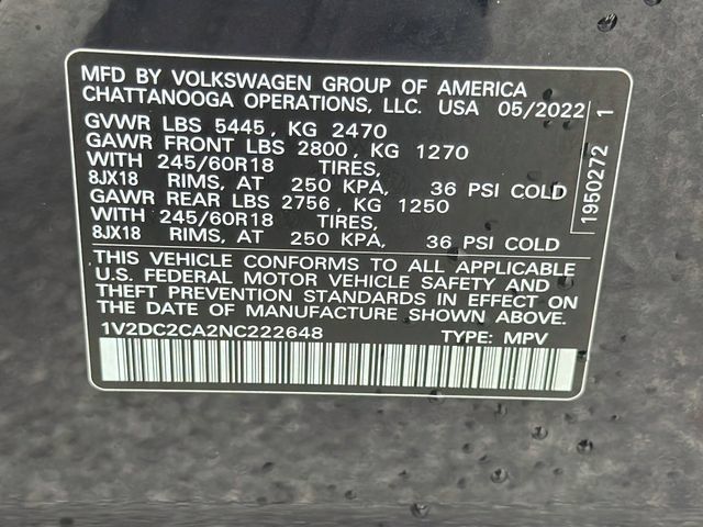 Used 2022 Volkswagen Atlas Cross Sport SE FWD image 42