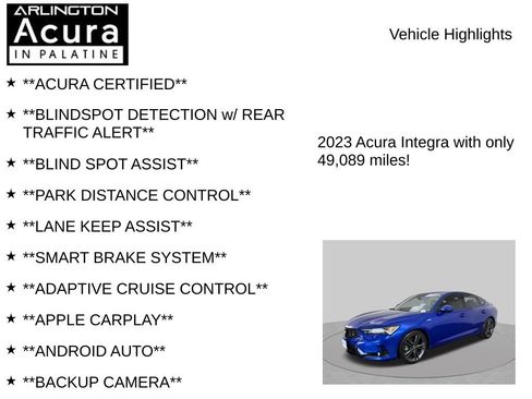 Used 2023 Acura Integra A-Spec FWD image 7