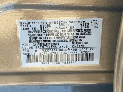 New 2026 Nissan Sentra SL w/ Floor Mat Package image 21