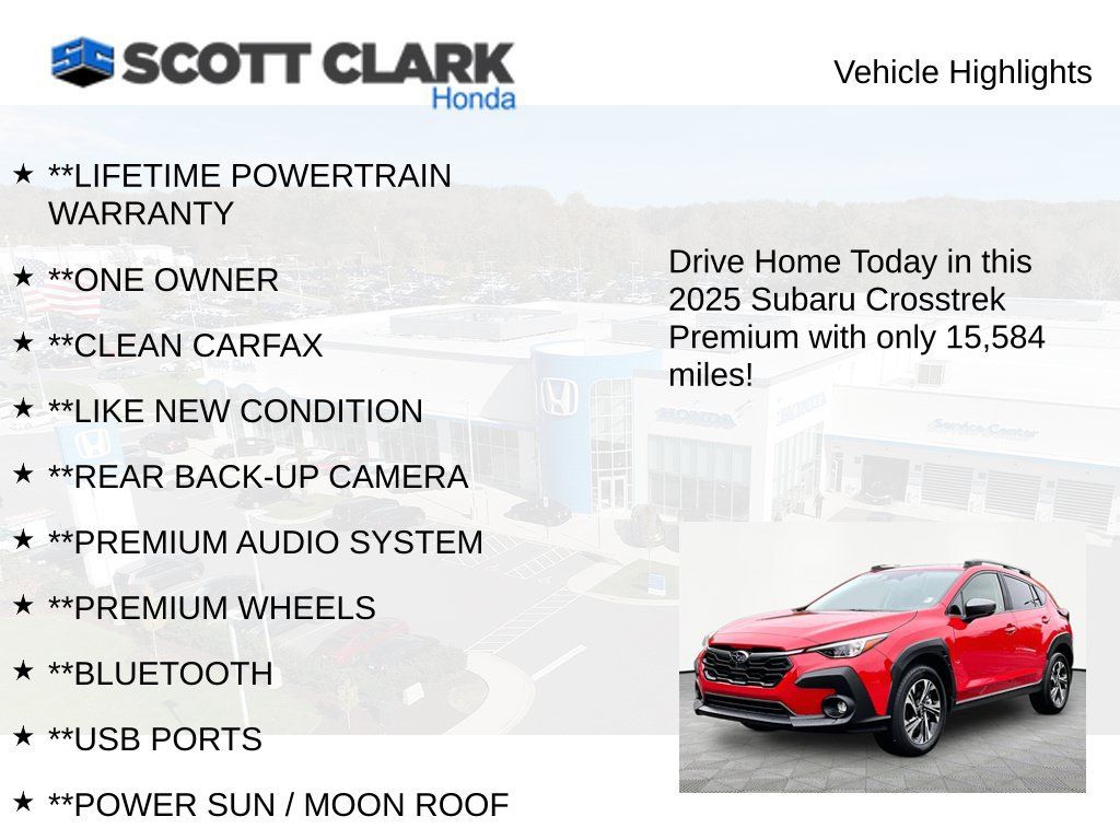 Used 2025 Subaru Crosstrek 2.5i Premium AWD/4WD image 11