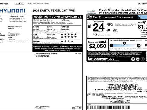 Used 2026 Hyundai Santa Fe SEL FWD image 9