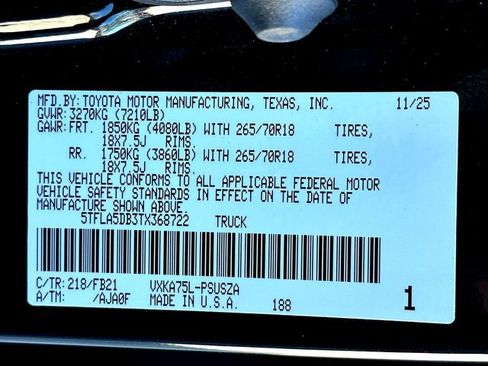 New 2026 Toyota Tundra SR5 image 24