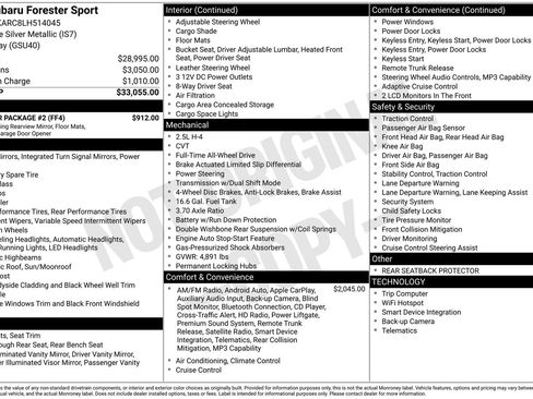 Used 2020 Subaru Forester Sport w/ Popular Package #2 AWD/4WD image 19