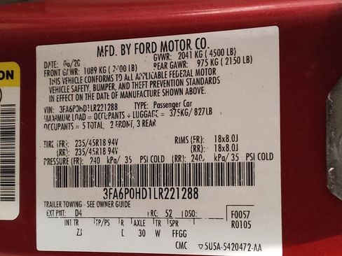 Used 2020 Ford Fusion SE w/ Equipment Group 151A image 33