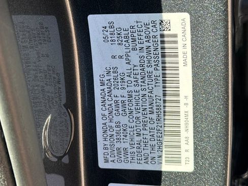Certified 2024 Honda Civic LX image 34