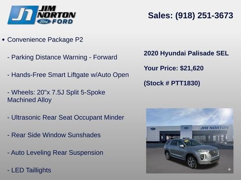 Used 2020 Hyundai Palisade SEL w/ Premium Package FWD image 15