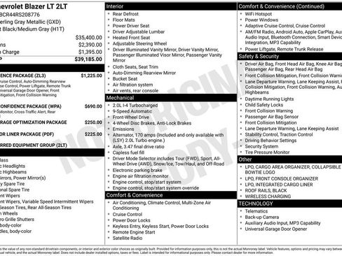 Used 2024 Chevrolet Blazer LT w/ Convenience Package FWD image 3