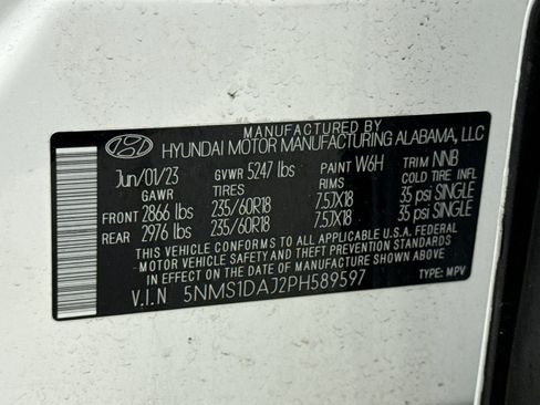Used 2023 Hyundai Santa Fe SE AWD/4WD image 12