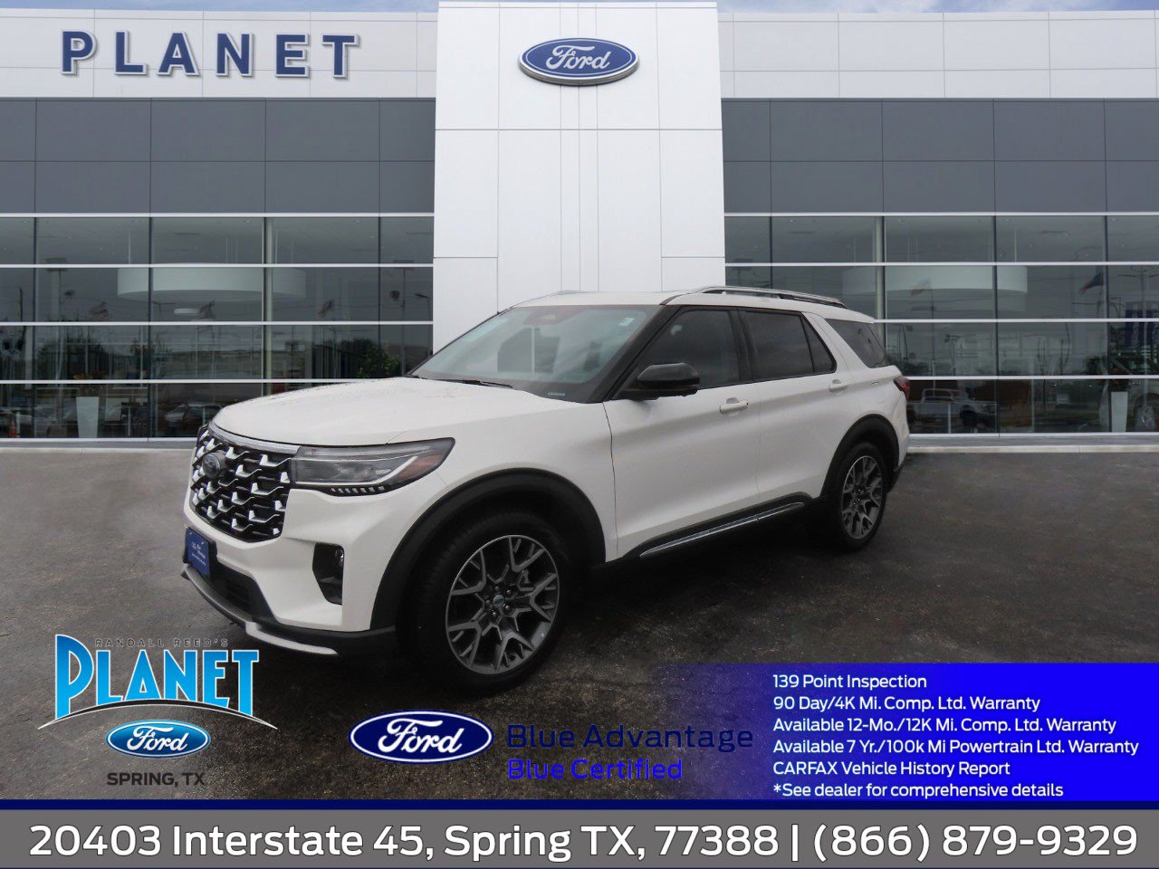 Certified 2025 Ford Explorer Platinum w/ Ultimate Package RWD image 1