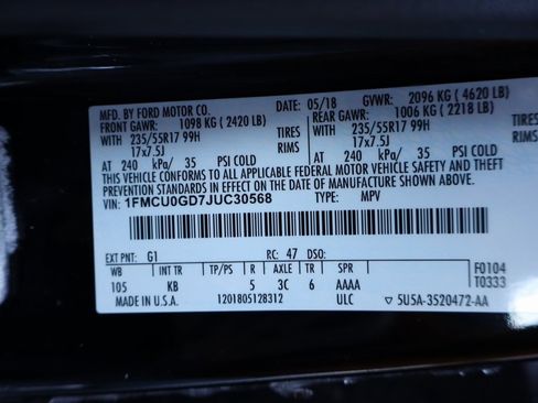 Used 2018 Ford Escape SE w/ SE Sync 3 Package image 33