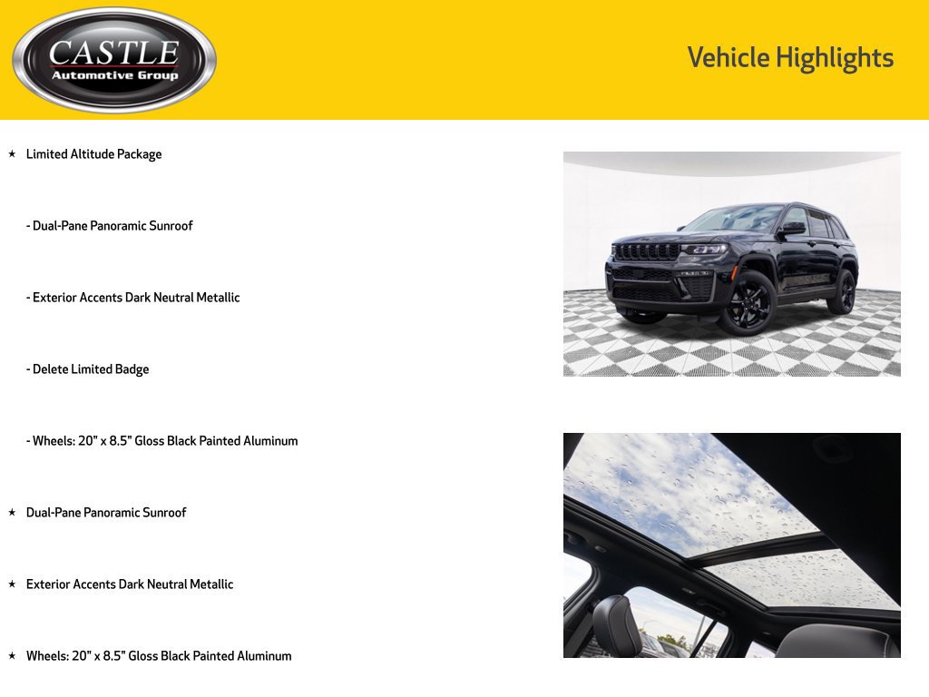 New 2026 Jeep Grand Cherokee Limited w/ Limited Altitude Package AWD/4WD image 4
