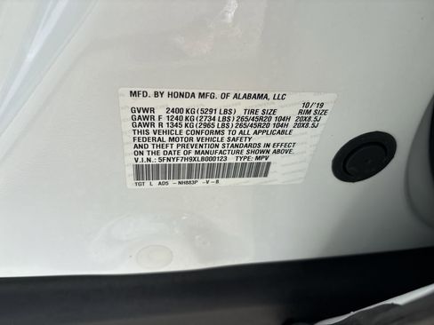 Certified 2020 Honda Passport Touring image 26