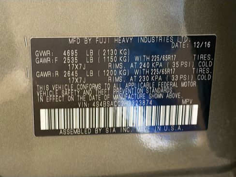 Used 2017 Subaru Outback 2.5i Premium image 12