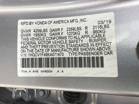 Used 2019 Honda Accord EX image 21