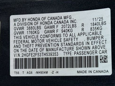 New 2026 Honda Civic Sport image 29