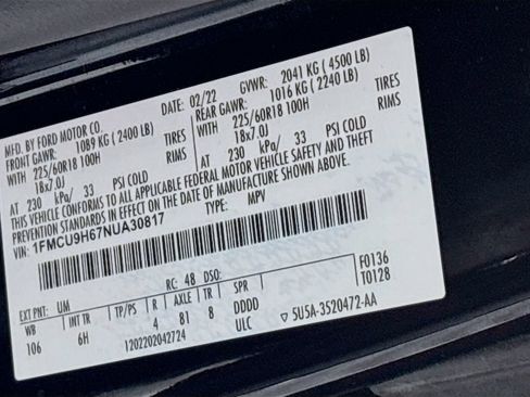 Used 2022 Ford Escape SEL AWD/4WD image 31