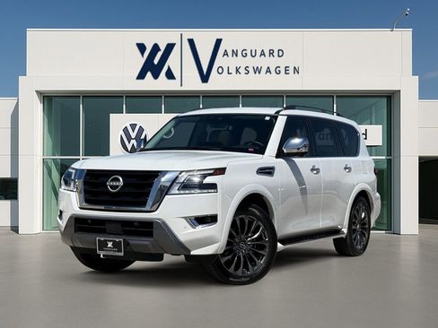 Used 2023 Nissan Armada Platinum w/ Captain's Chairs Package image 1