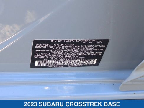 Certified 2023 Subaru Crosstrek 2.0i AWD/4WD image 37