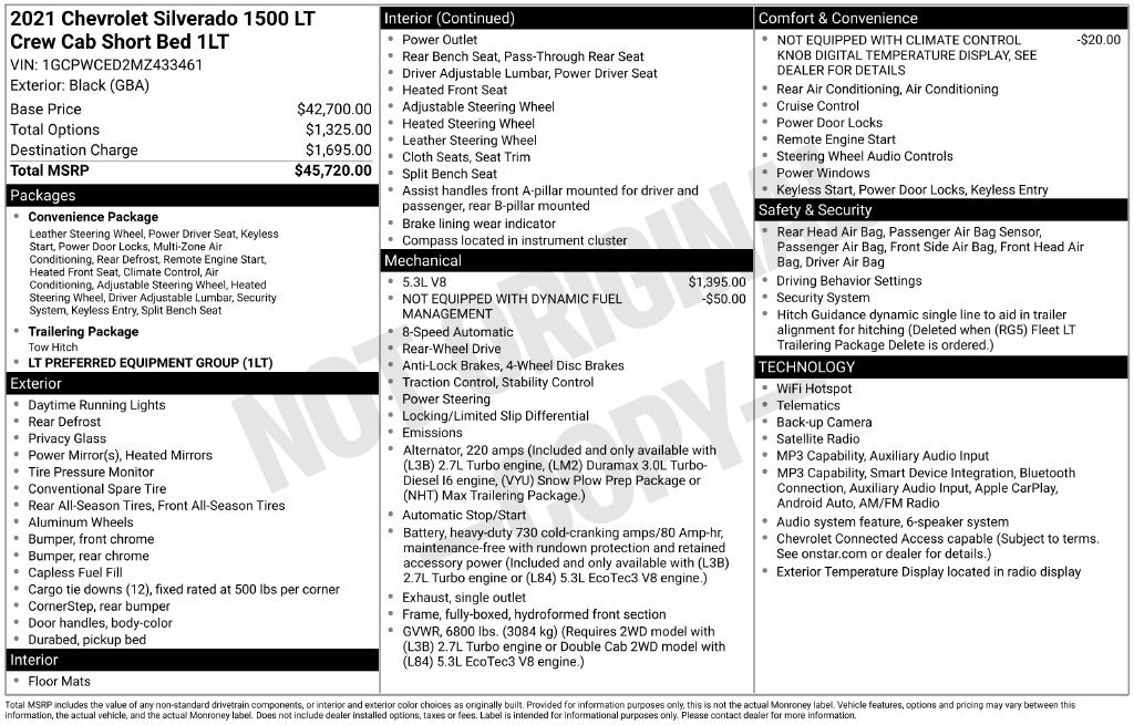 Used 2021 Chevrolet Silverado 1500 LT RWD image 6