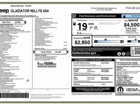 Used 2024 Jeep Gladiator Sport image 4