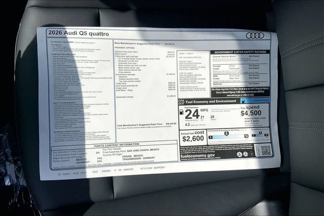 New 2026 Audi Q5 2.0T AWD/4WD image 13