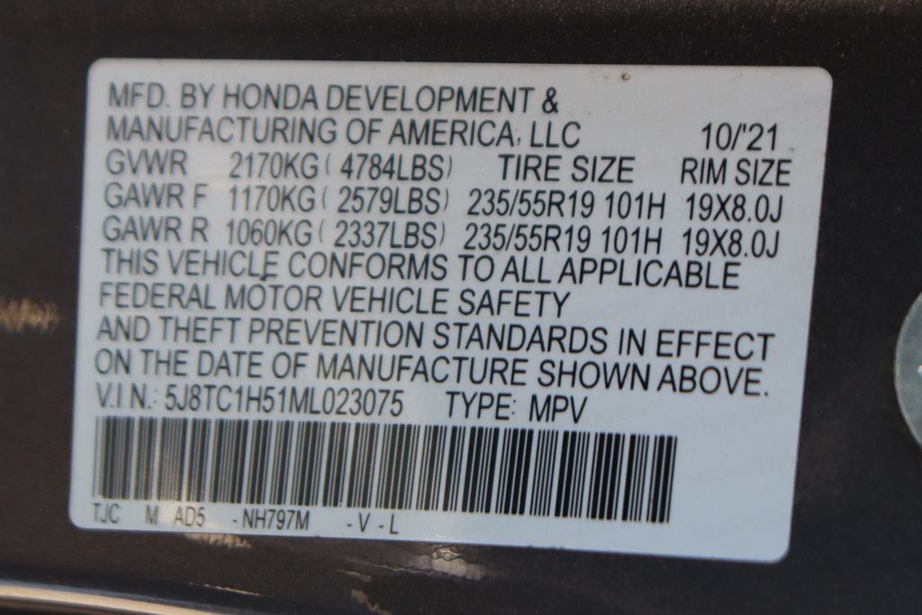 Used 2021 Acura RDX w/ Technology Package FWD image 49