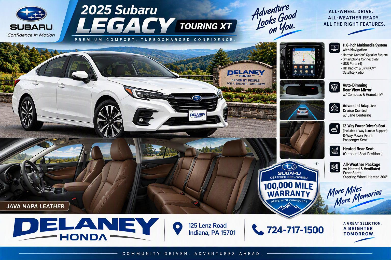 Used 2025 Subaru Legacy Touring XT AWD/4WD image 2