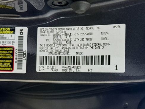New 2026 Toyota Tundra SR5 AWD/4WD image 30