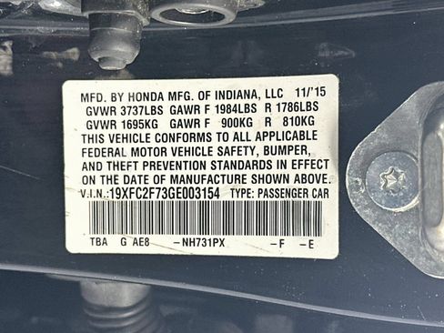 Used 2016 Honda Civic EX image 30