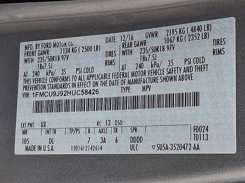 Certified 2017 Ford Escape Titanium AWD/4WD image 25