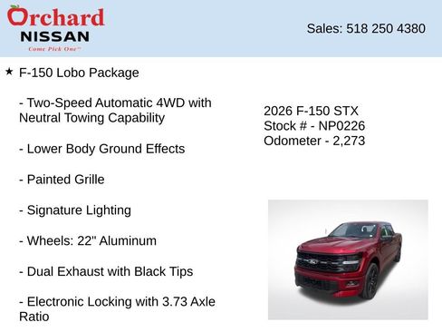 Used 2026 Ford F150 STX w/ F-150 LOBO Package AWD/4WD image 7