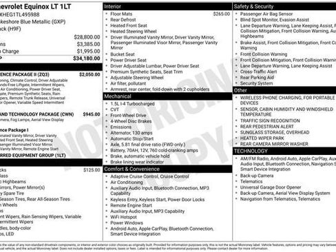 New 2026 Chevrolet Equinox LT w/ Convenience Package II FWD image 2