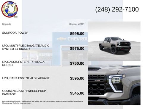 New 2026 Chevrolet Silverado 2500 ZR2 w/ LPO, Dark Essentials Package image 5