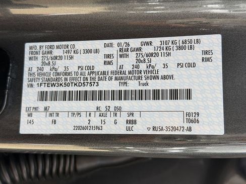 New 2026 Ford F150 XLT w/ Equipment Group 302A MID RWD image 56