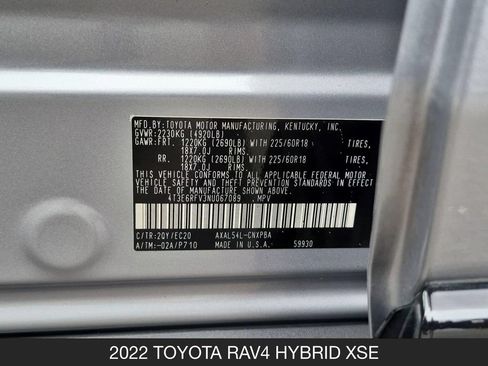 Used 2022 Toyota RAV4 XSE AWD/4WD image 26