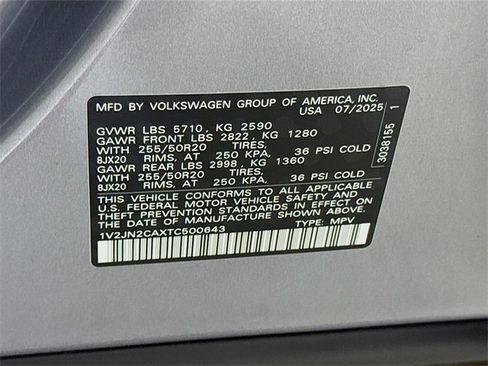 New 2026 Volkswagen Atlas SE image 20