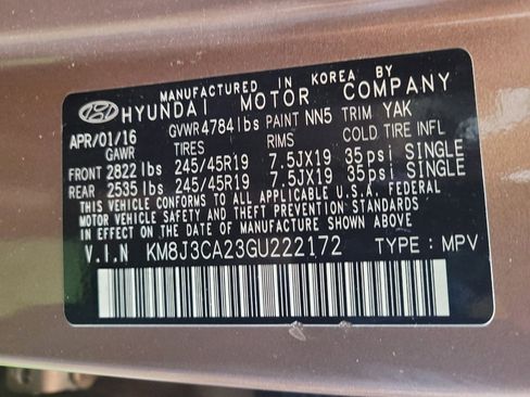Used 2016 Hyundai Tucson Limited AWD/4WD image 33